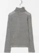 الصورة 2 من Simonetta roll neck striped jumper