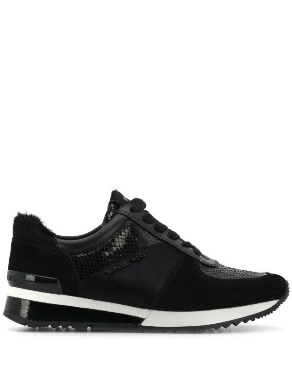 michael kors allie wrap trainers black