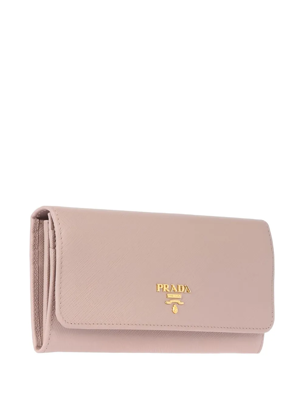 Prada Portemonnee met logoplakkaat Roze