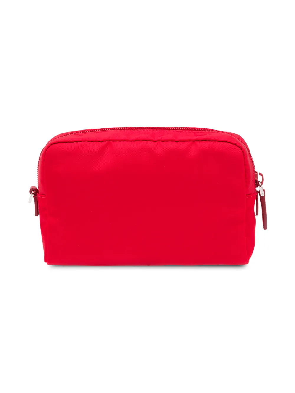 Prada Make-up tas met logoplakkaat - Rood