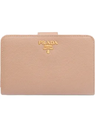 Prada medium hotsell saffiano leather wallet