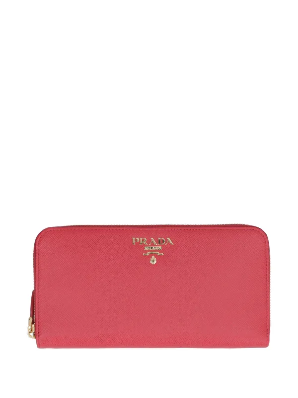 Prada Portafoglio Con Zip Rosso FARFETCH IT