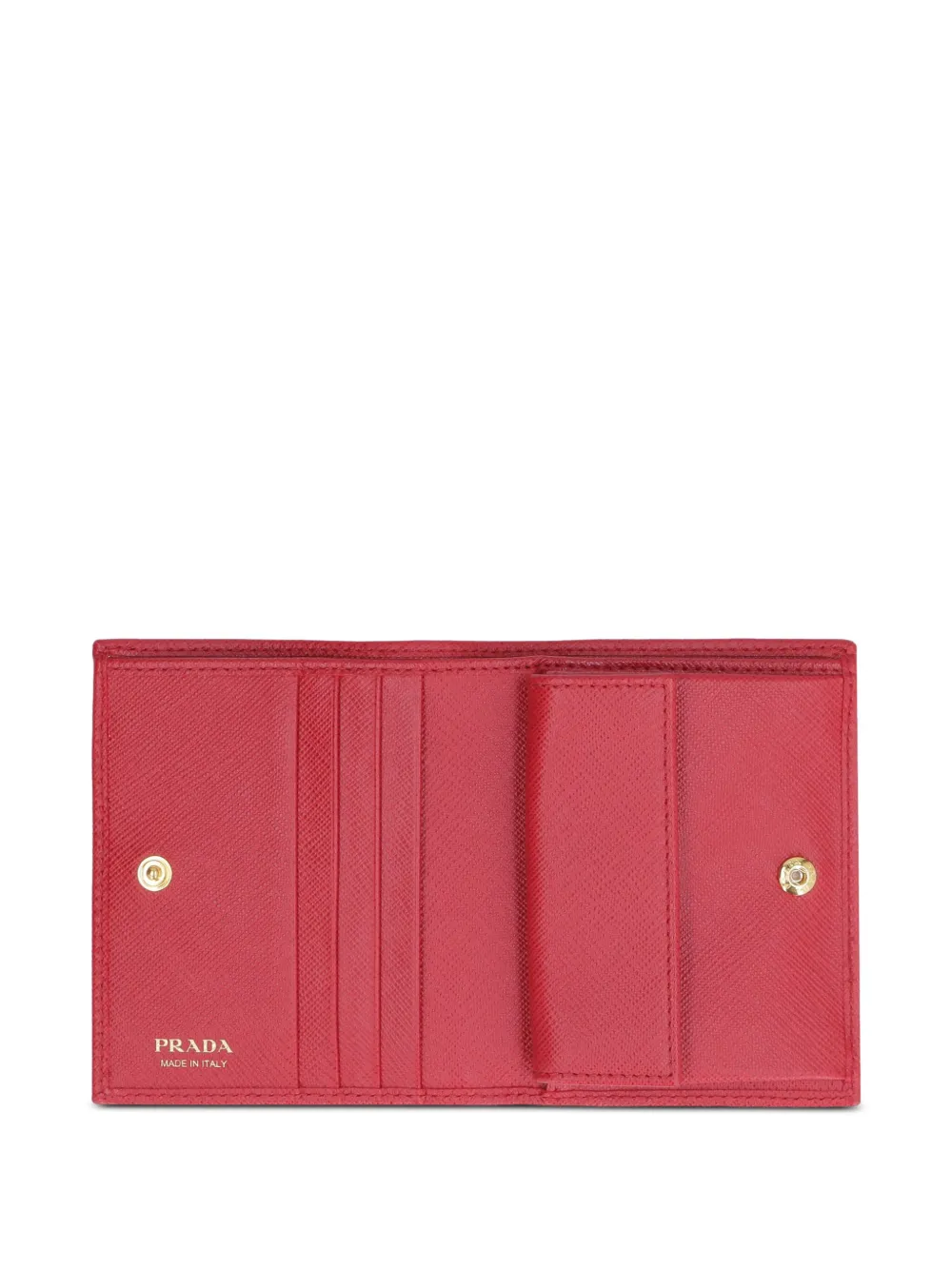 Prada Small Saffiano Leather Wallet - Red 