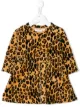 الصورة 1 من Mini Rodini leopard-print velour dress