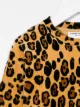 Mini Rodini leopard-print velour dress