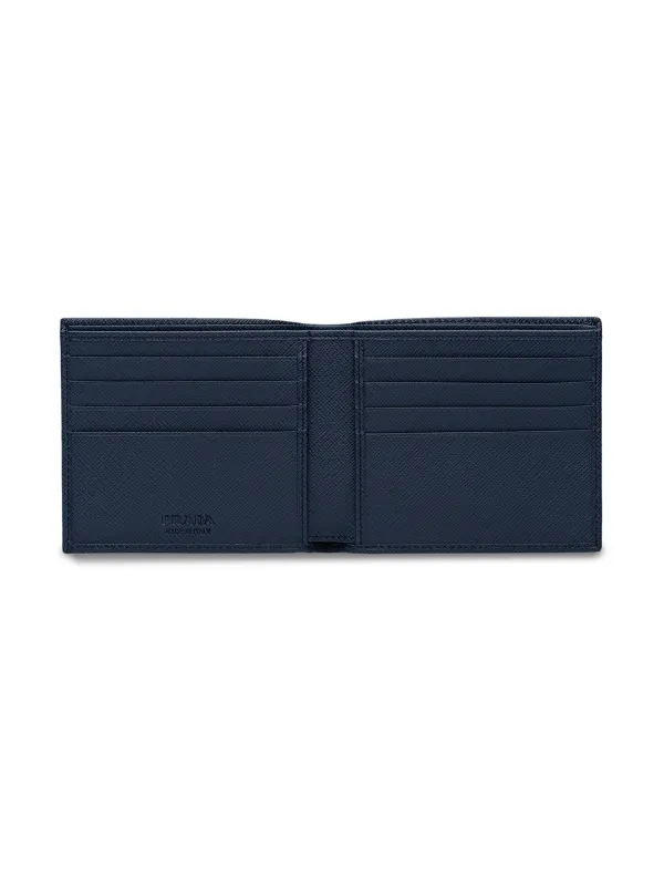 Prada Saffiano Blue Wallet Men