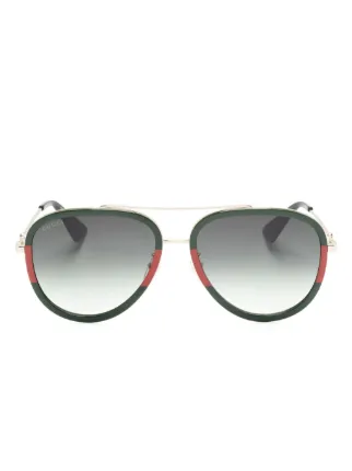 Gucci red green sunglasses hotsell