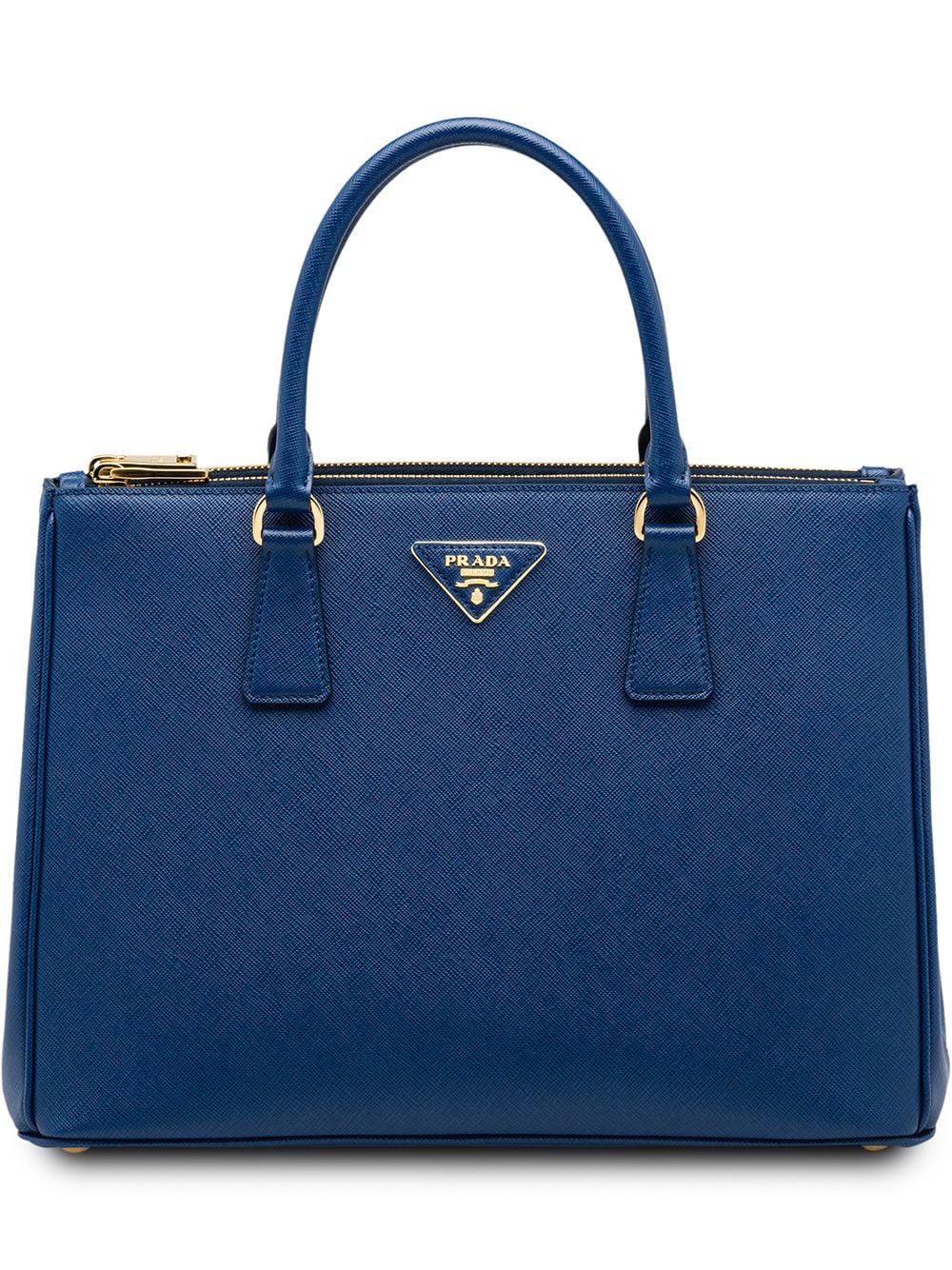 Prada Large Galleria Leather Tote Bag In Blue