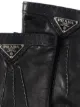 Prada logo-plaque slip-on gloves