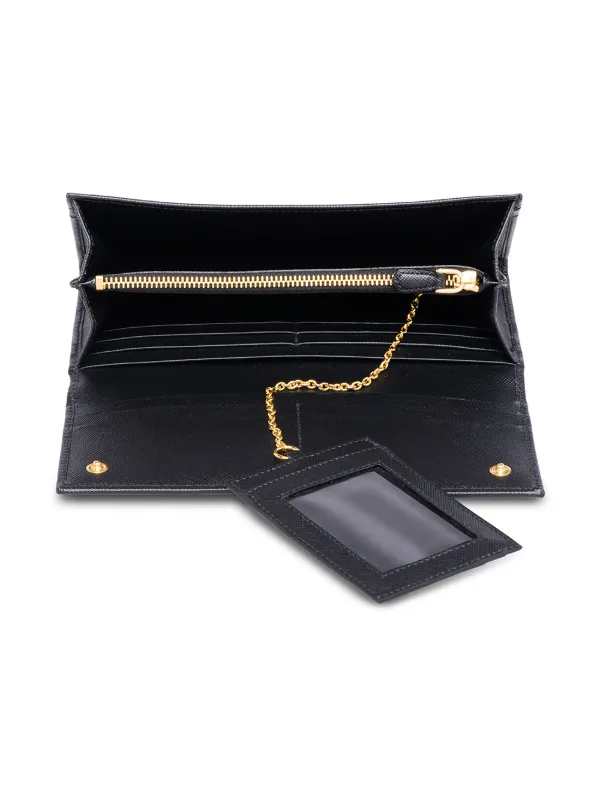 Prada Logo Plaque Wallet - Farfetch