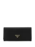 Prada large leather wallet - Black