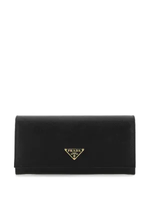 プラダ財布 PRADA（プラダ） カイエ レザー ロングウォレット 長財布 黒 ブラック