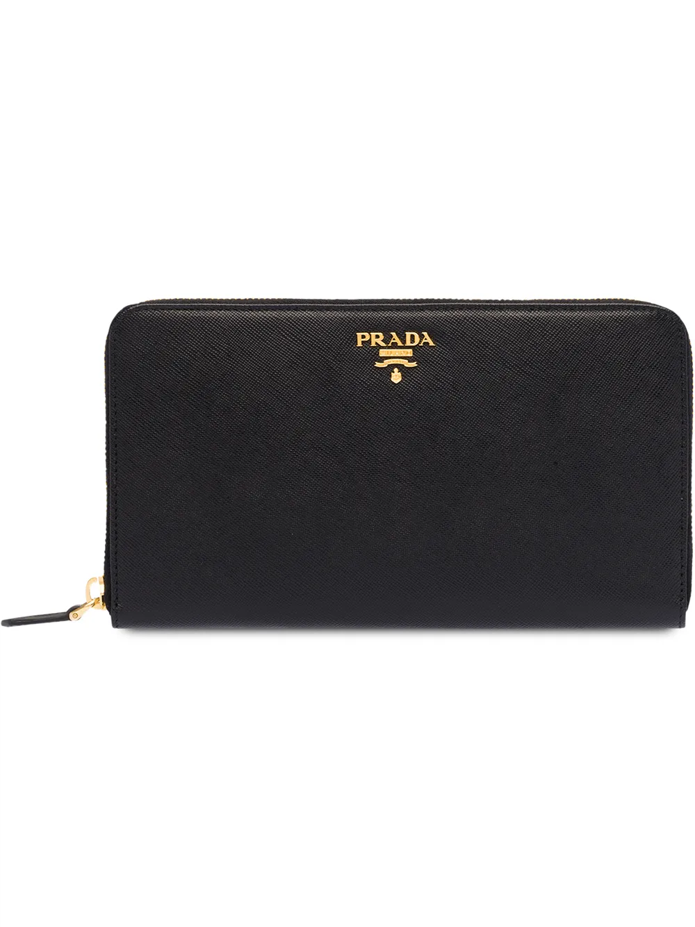 

Prada large zip around wallet - Black