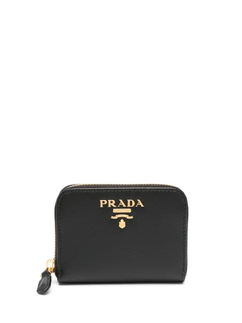 Prada zip around coin purse