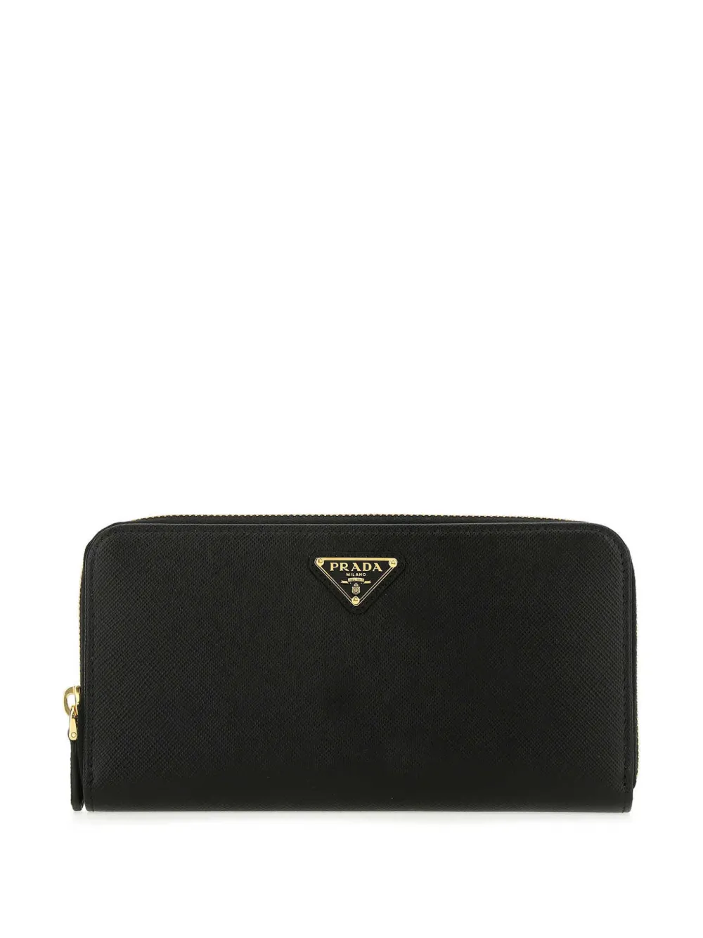 Prada Large Leather Wallet Black FARFETCH UK