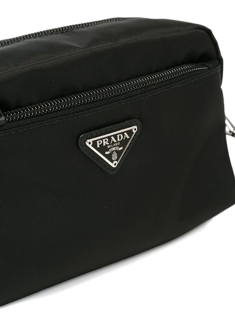 Prada Make-up tas met logo Zwart