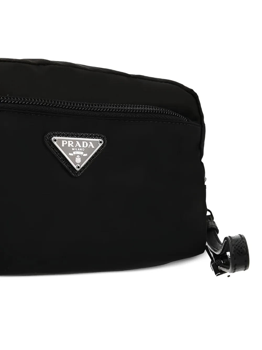 Prada Make-up tas met logo Zwart
