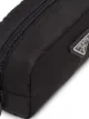 Prada logo-plaque cosmetic pouch