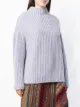 Closed Gerippter Oversized-Pullover