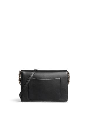 Medium black shoulder bag with lucky symbols | Roberto Cavalli ...
