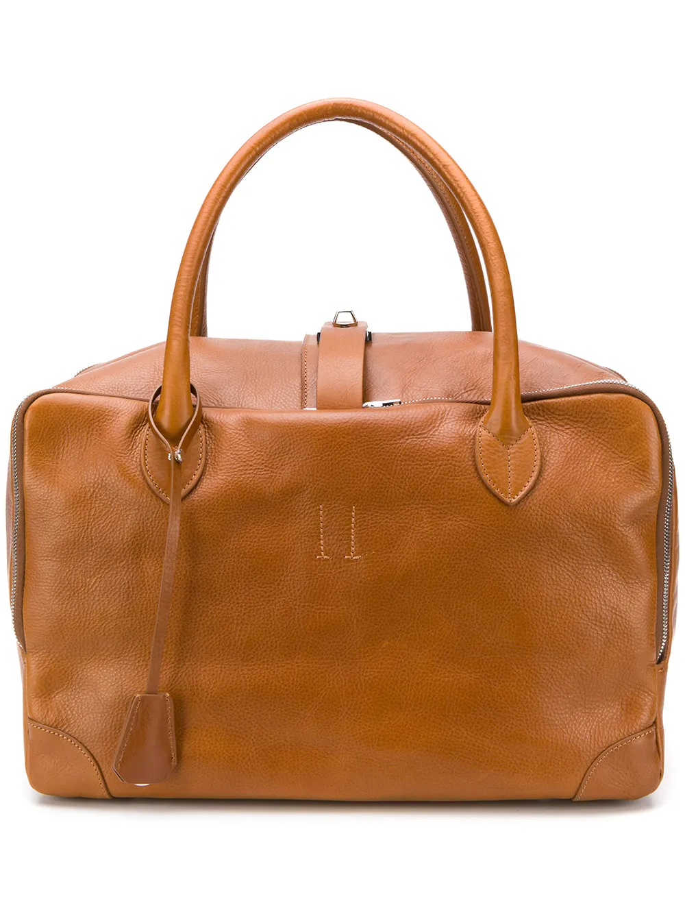 golden goose deluxe brand equipage真皮旅行手提包 - 棕色