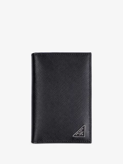 Prada porte-cartes texturé