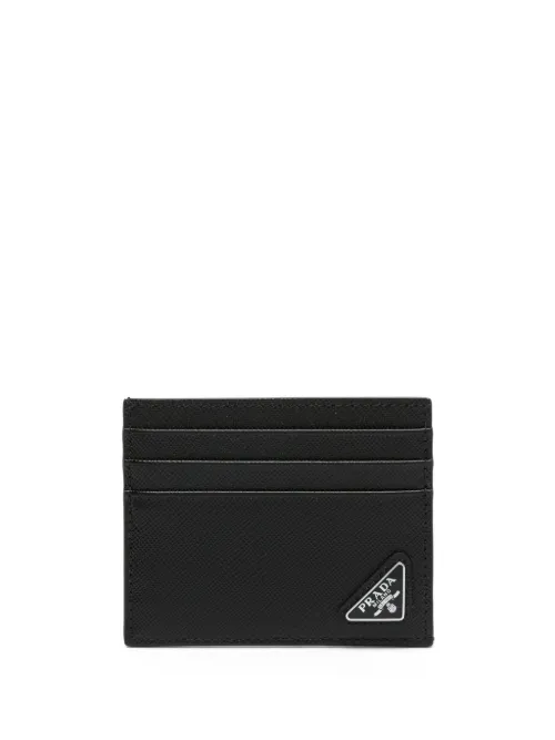 Porte-cartes à plaque logo - Prada - Modalova