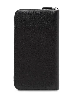 prada saffiano men's long wallet