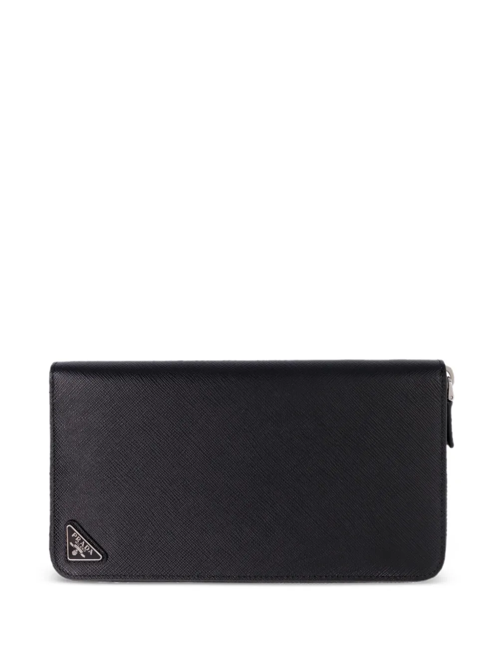 Prada triangle-logo document holder | Black | Image 1