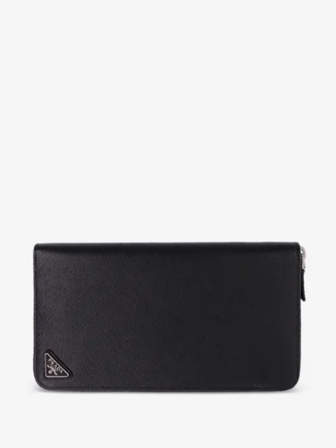 Prada cartera con cierre en el contorno