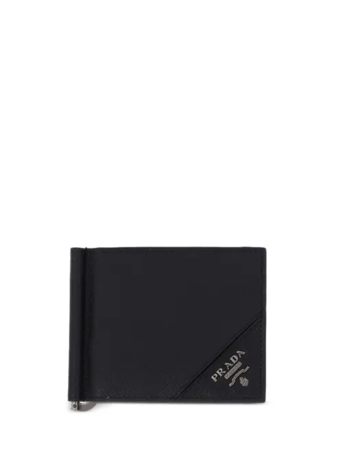 Portefeuille à plaque logo - Prada - Modalova
