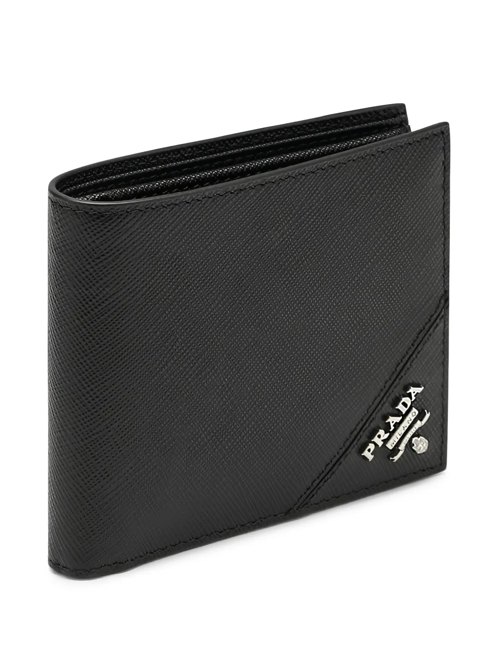 Prada bifold leather wallet | Black | Image 1