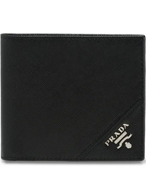 Prada portefeuille à rabat - Noir - Prada - Modalova