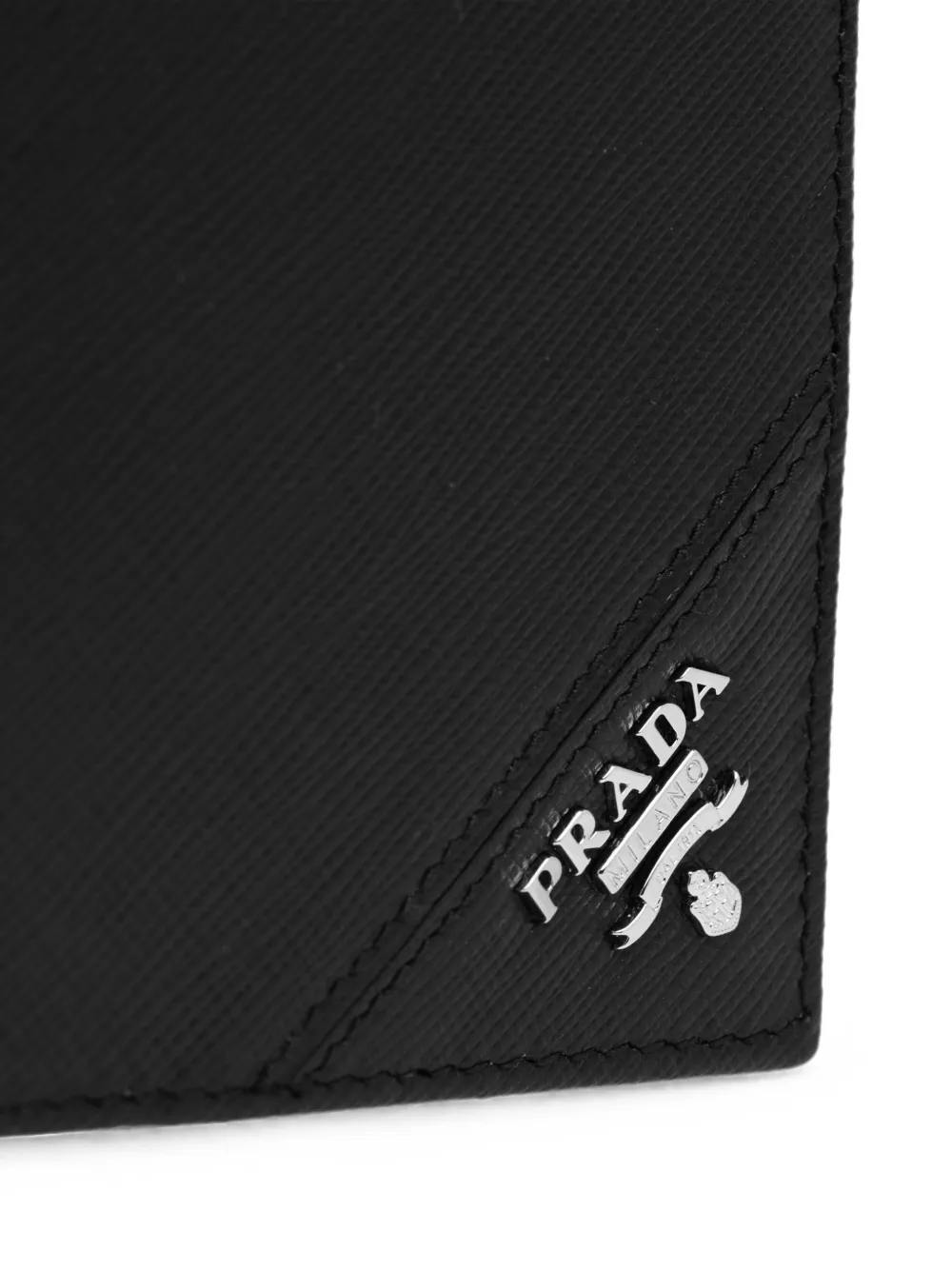 Prada Saffiano Leather Wallet | Black | FARFETCH RO