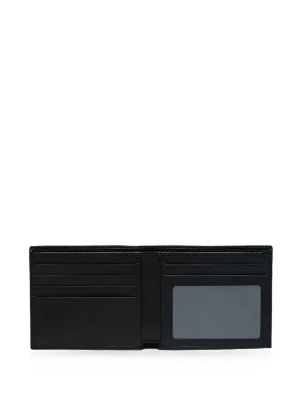 Prada Saffiano Leather Wallet | Black | FARFETCH RO
