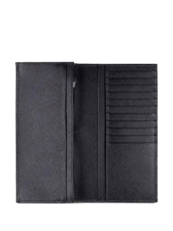 Prada Saffiano Leather Wallet | Black | FARFETCH Prada Saffiano Leather Wallet | Black | FARFETCH