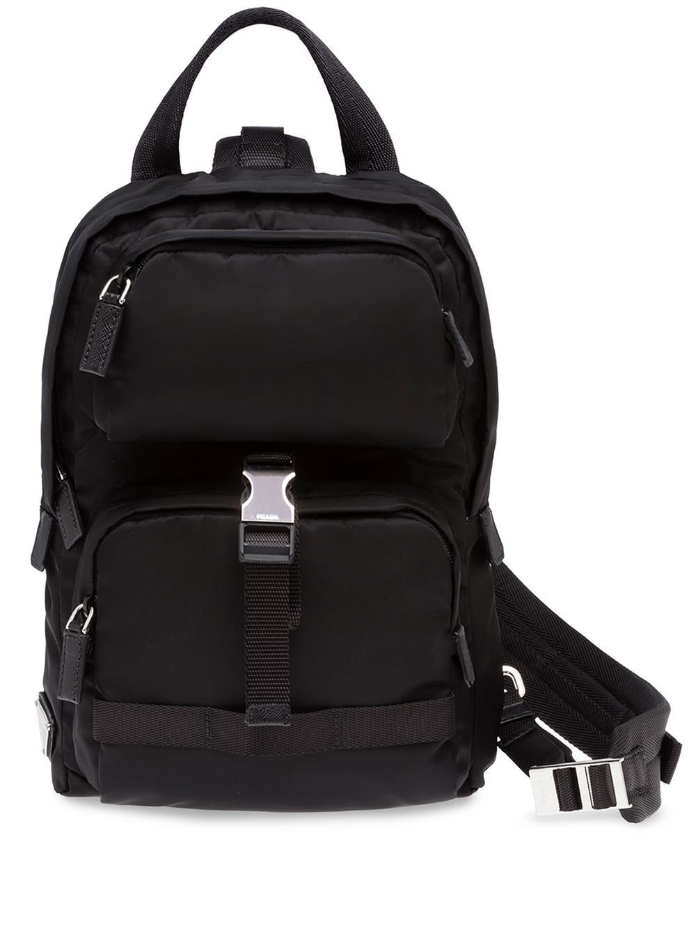 prada one shoulder nylon backpack