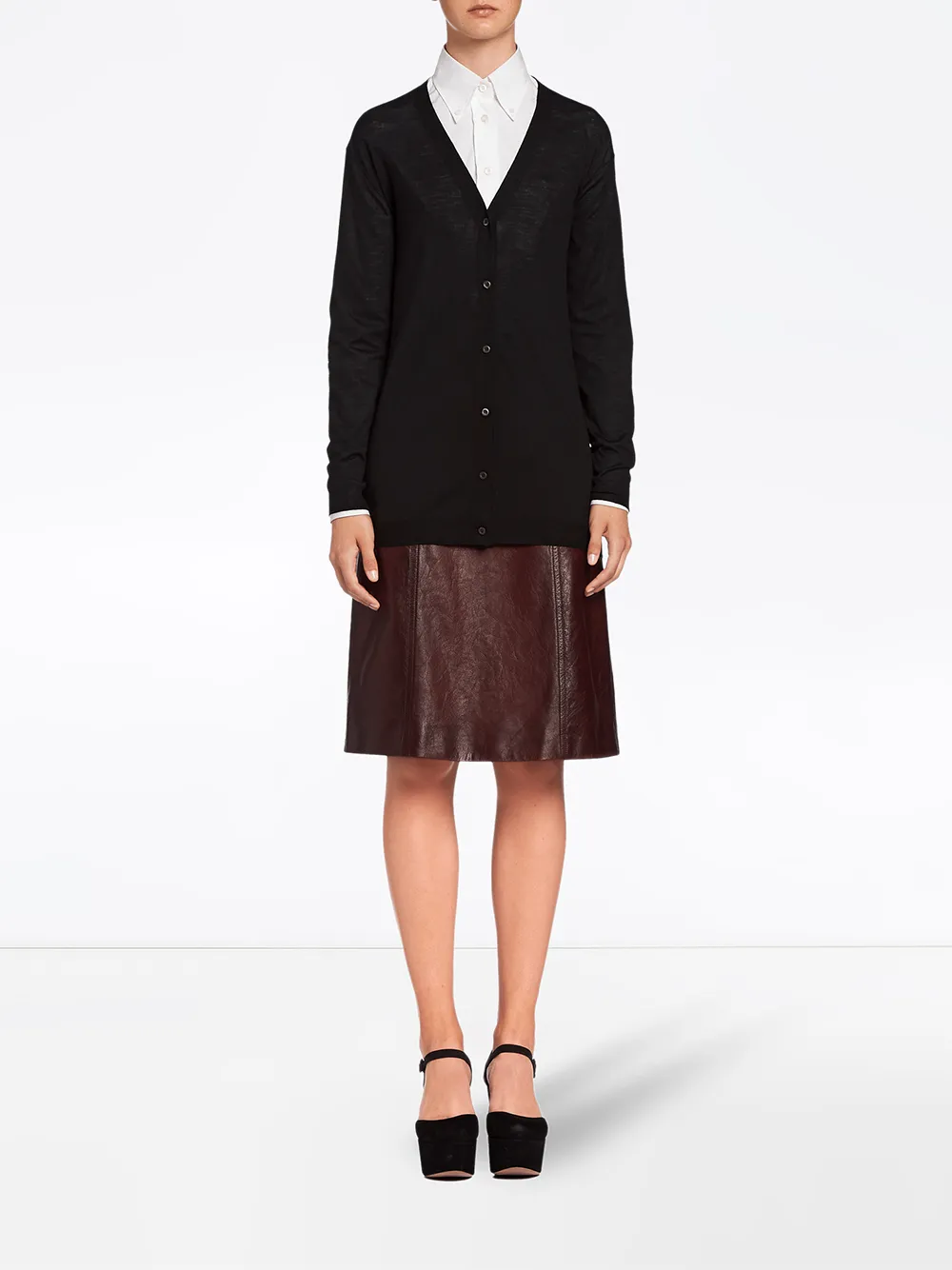 Prada Wool Cardigan Zwart