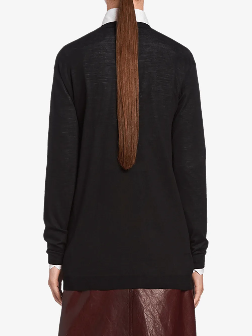 Prada Wool Cardigan Zwart