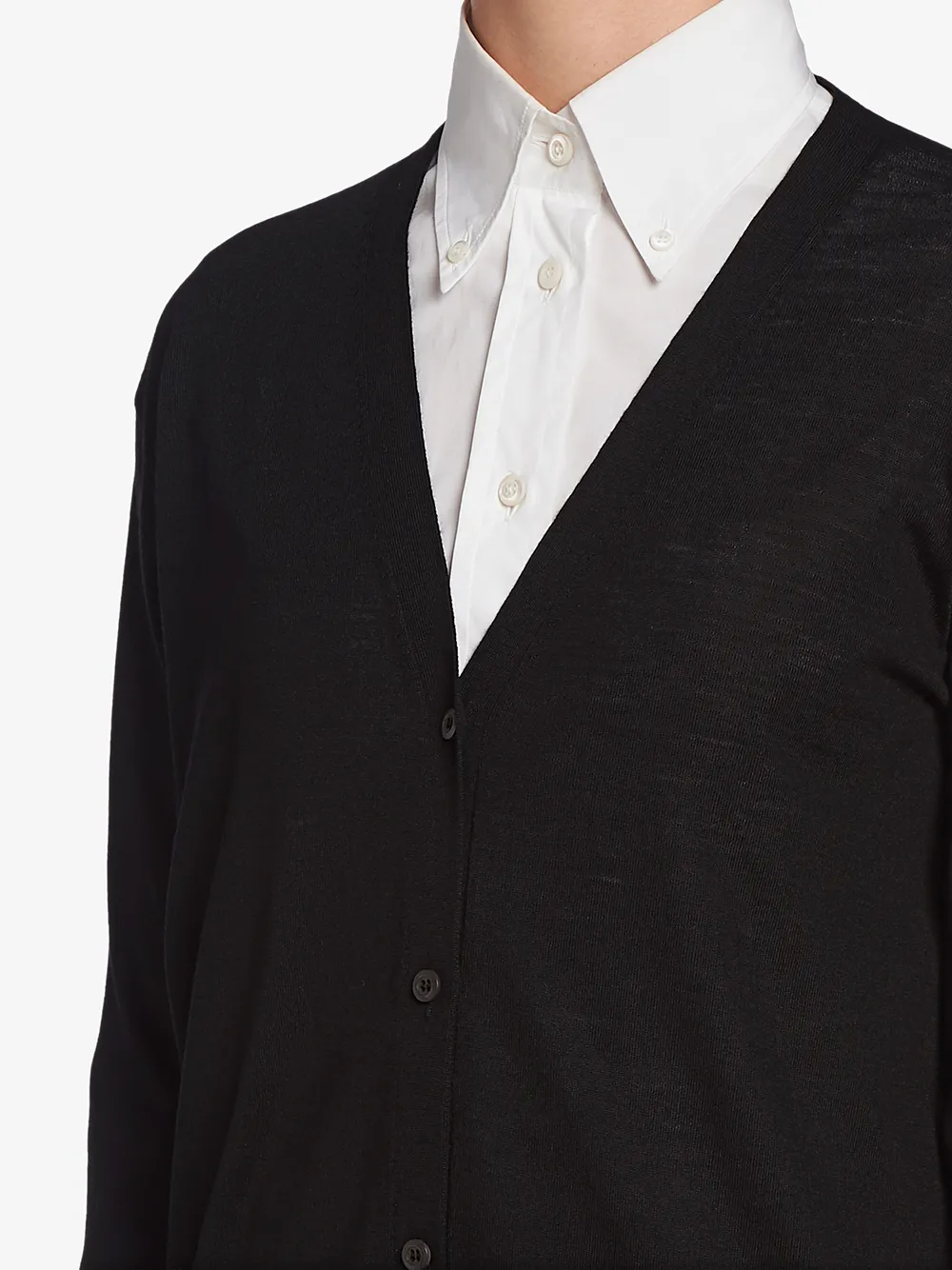 Prada Wool Cardigan Zwart