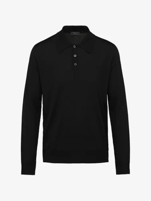 Prada worsted wool polo shirt