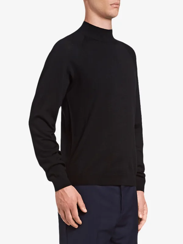 美品 PRADA プラダ 高品質 カシミヤ モックネック 長袖ニット セーター coeuriche777_12729