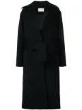Self-Portrait belted coat - Blue