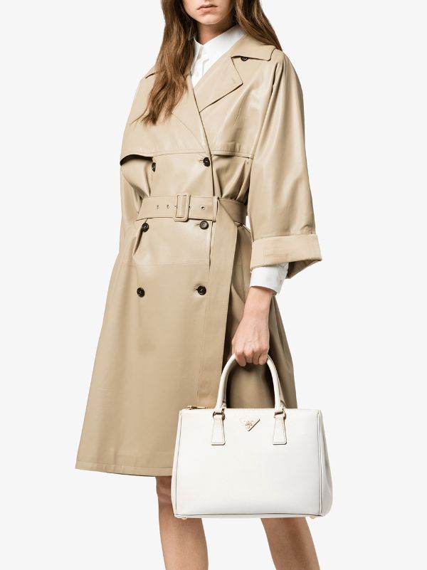 Prada Galleria Tote Bag - White for Women