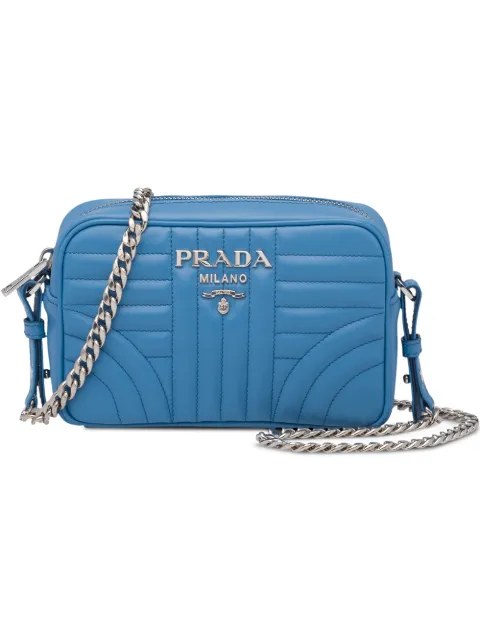 PRADA DIAGRAMME LEATHER CROSS-BODY BAG