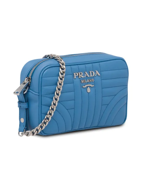 PRADA DIAGRAMME LEATHER CROSS-BODY BAG