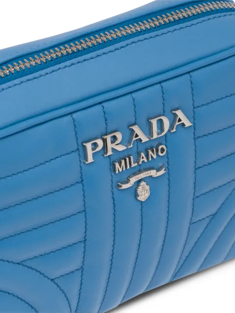 PRADA DIAGRAMME LEATHER CROSS-BODY BAG