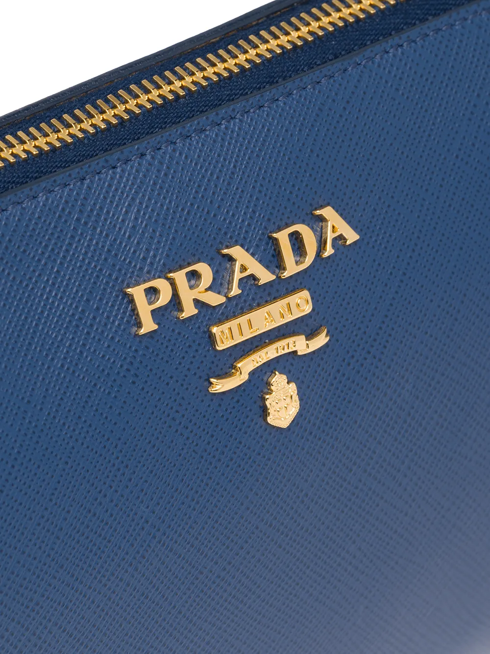 Prada Logo Plaque Clutch - Farfetch