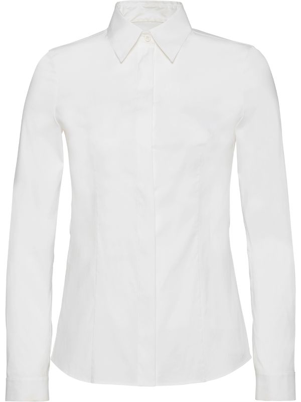 slim fit white shirt womens