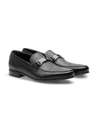 Saffiano leather loafers展示图